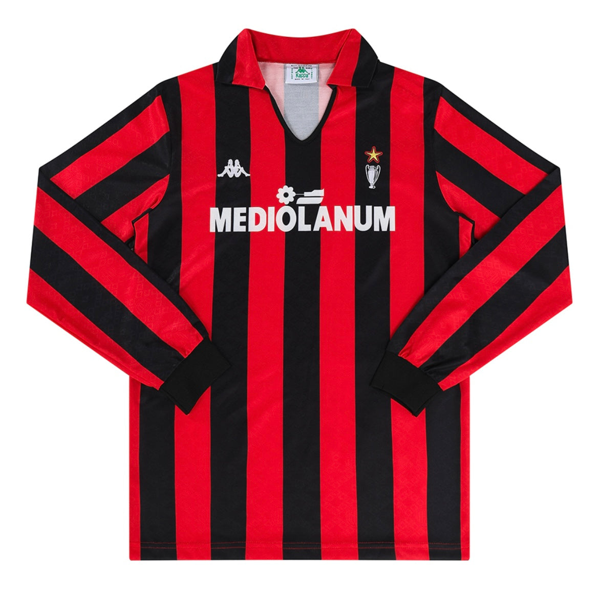 AC Milan 1989/90 Domicile à manches longues