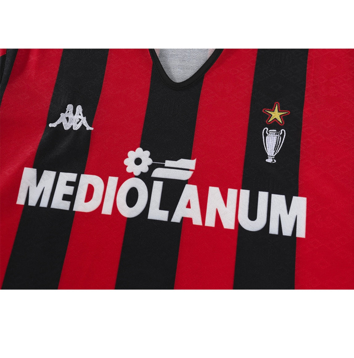 AC Milan 1989/90 Domicile à manches longues