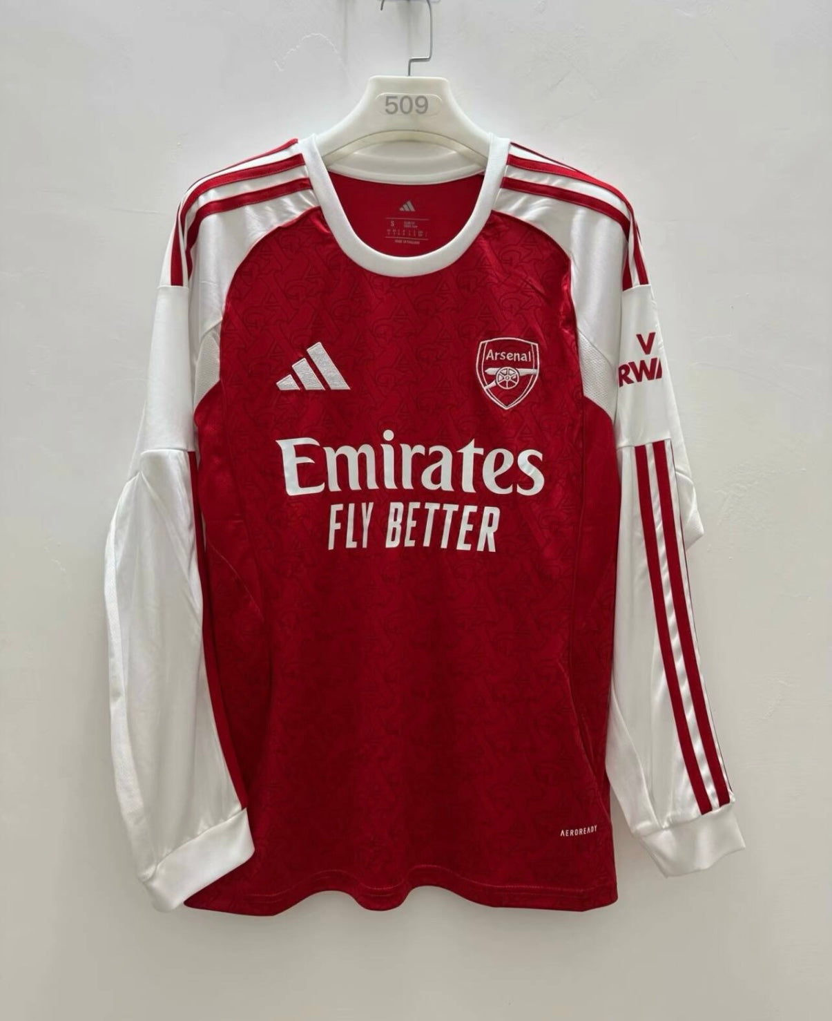 Arsenal 2025/26 Domicile à manches longues